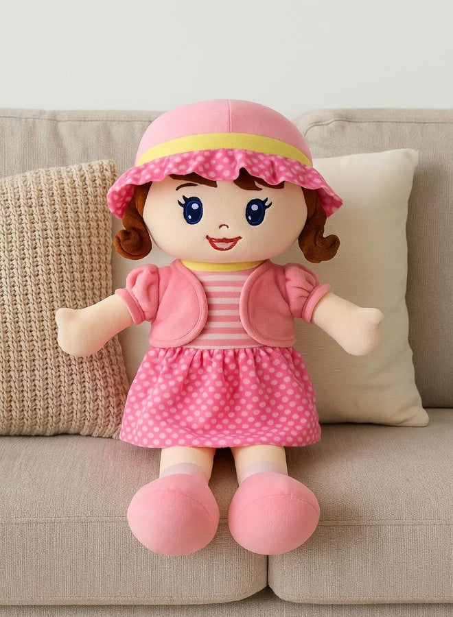 Fun4you Soft Doll Toy Gift for Girls | Winky Plush Doll 60 CM | Big Size Stuffed Toy for Kids & Toddlers | Cute Cuddly Companion for Play, Nursery & Decor | Gift for Him & Her | Birthday Present - Image 4